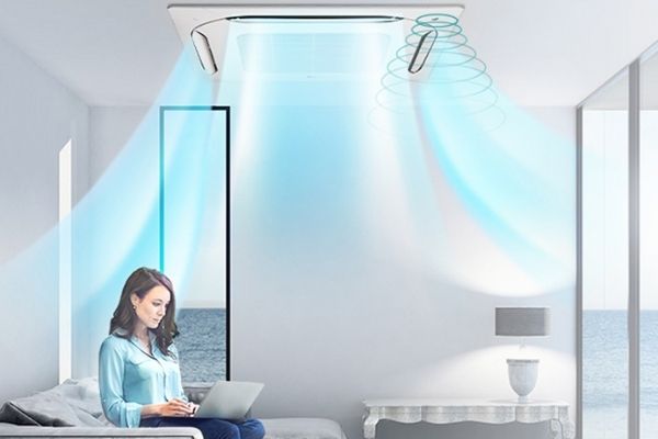 Bộ phận dàn nóng của điều hòa âm trần LG